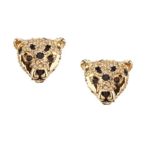 kate spade Jewelry Kate Spade Run Wild Cheetah Stud Earrings In